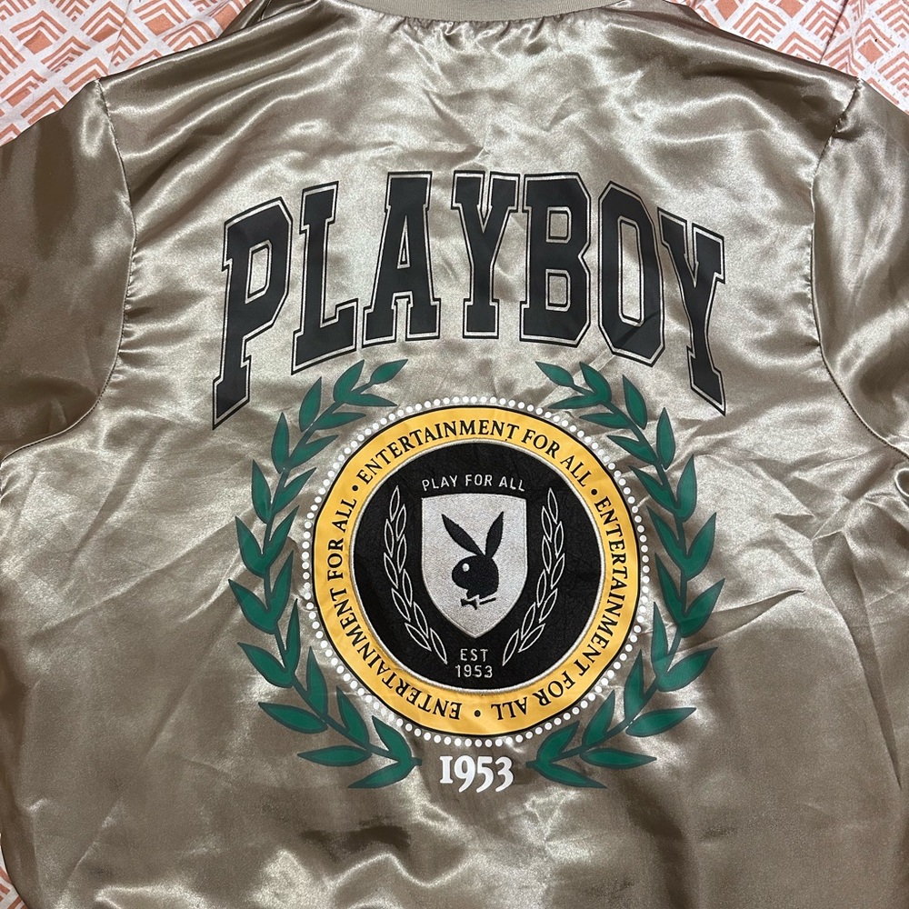 Playboy Gold Lettermen Jacket